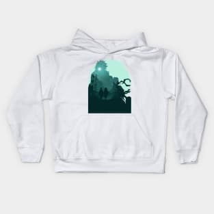 Demon slayer minimalist Kids Hoodie